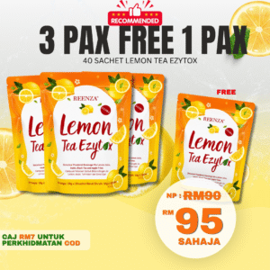 REENZA Lemon Tea EzyTox - 3Pax 1Free